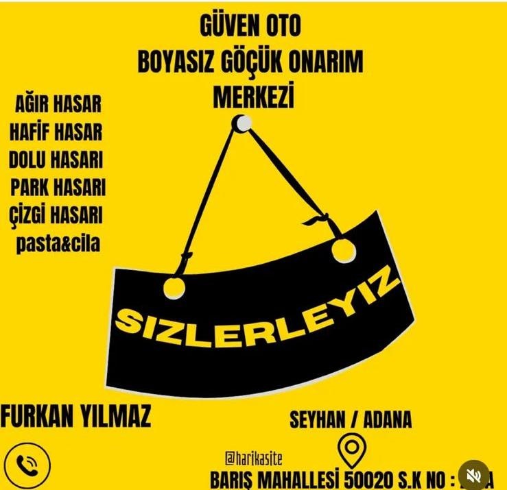 Güven Oto Boyasız Göçük Onarım Merkezi